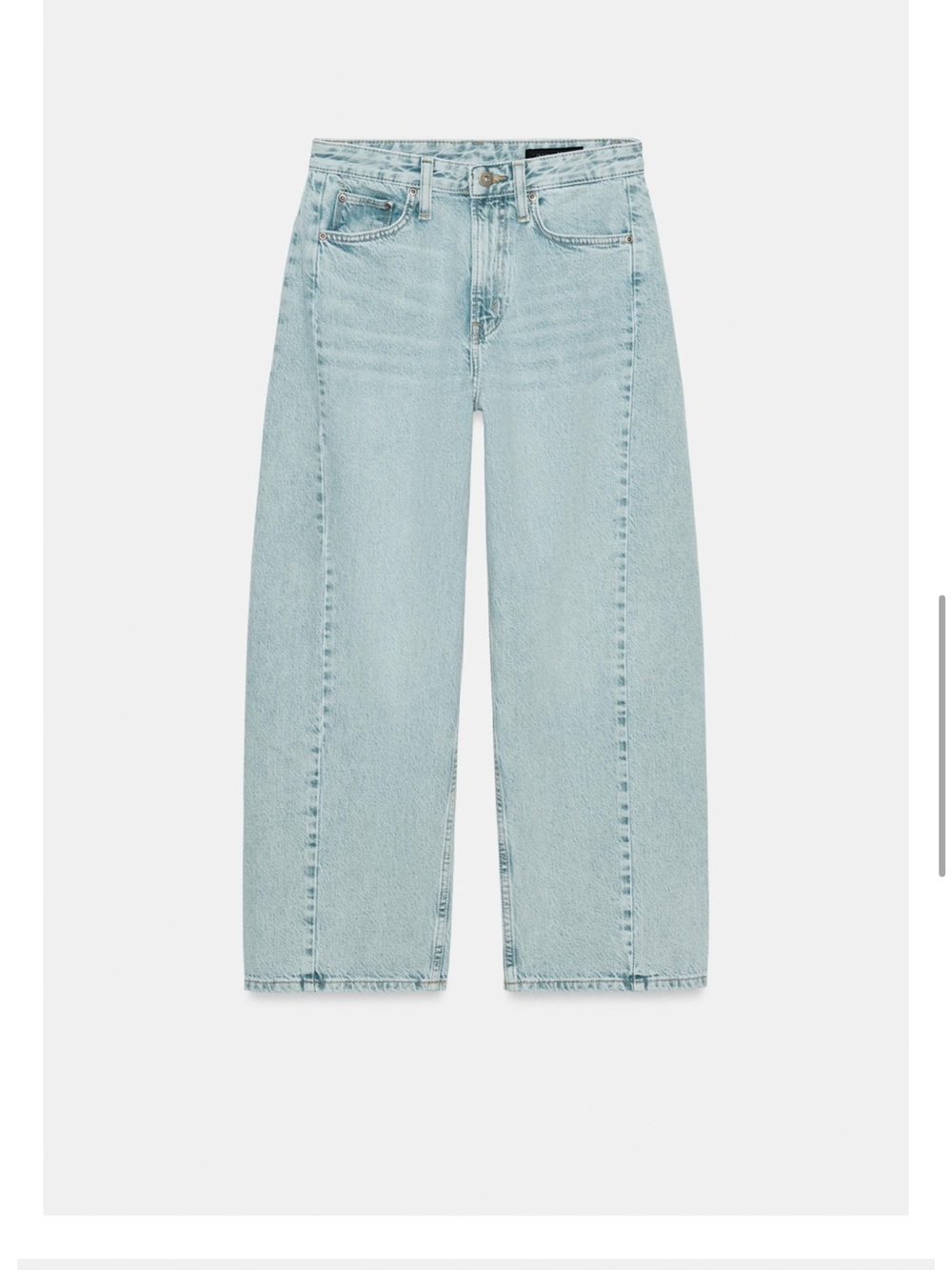 Zara Pale Blue Wide-Leg Jeans